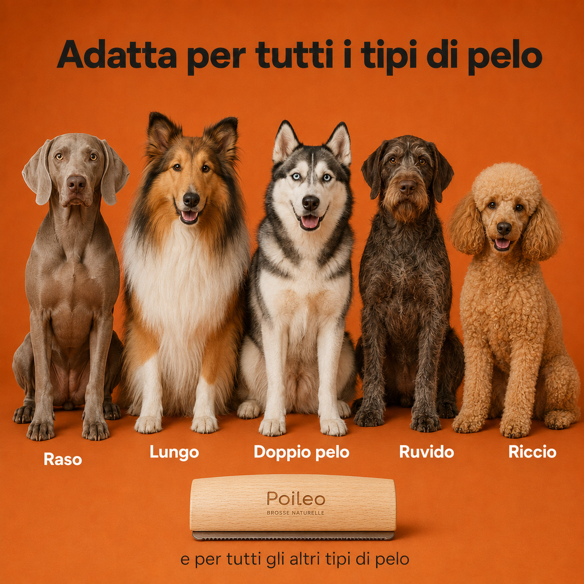 Spazzola Poileo · Taglia S