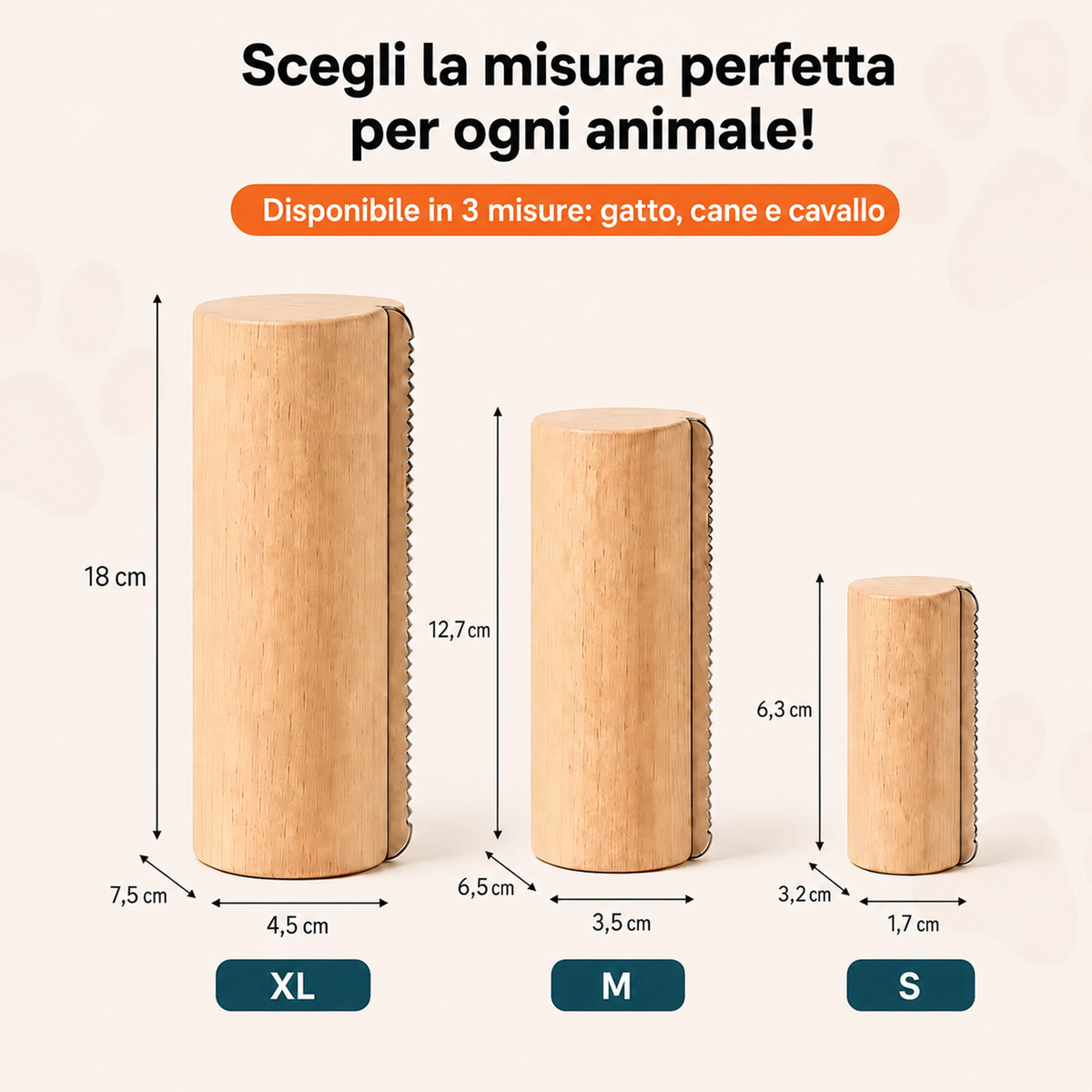 Spazzola Poileo · Taglia S
