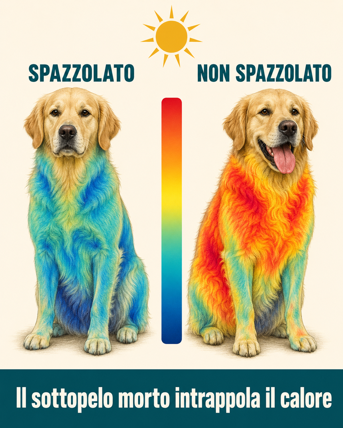 Soffre il caldo piu degli altri cani